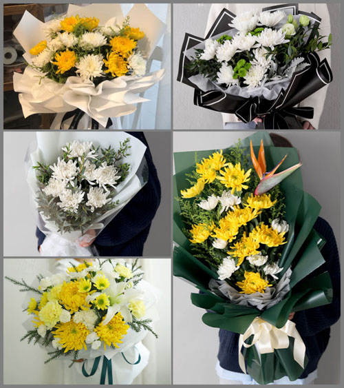 四川成都郫都区团结镇白事花束代送